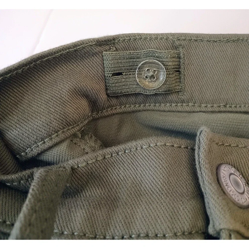 OLD NAVY Ballerina Girls Green JEGGING PANTS Size 10 Adjustable Waist (P0045B6)